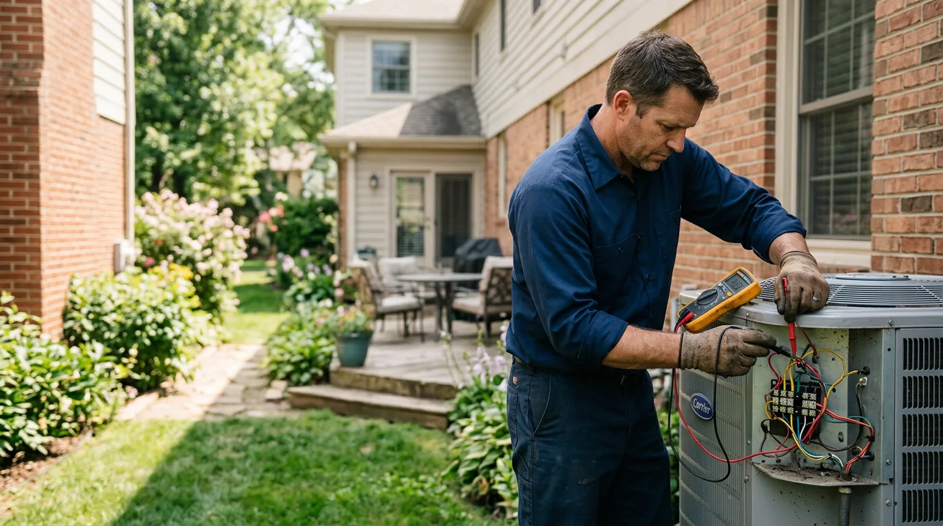 HVAC technician working near Stonewall, LA
